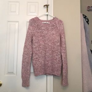 GAP Pink and White Sweater